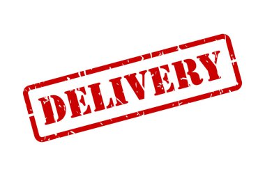 Doku ile izole edilmiş kırmızı kauçuk damga vektörü