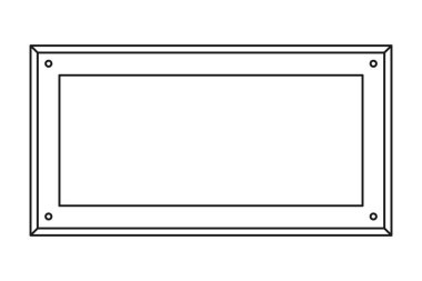 Kabartma çizgisi vektörü için boş bir isim etiketi