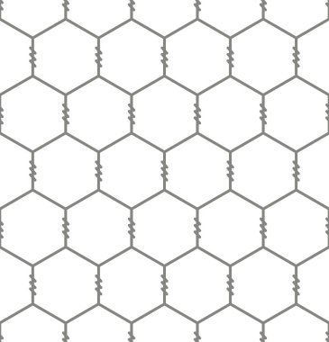 Kümes teli, kümes hayvanları ağı ya da bükülmüş tel örgüsü, tekrarlanmayan vektör deseni