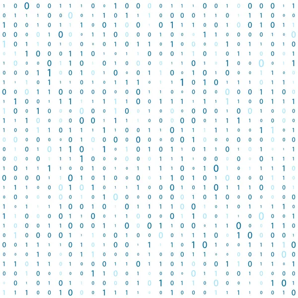 Числа Белом Фоне Бинарный Код Поток Данных Матрица — стоковое фото