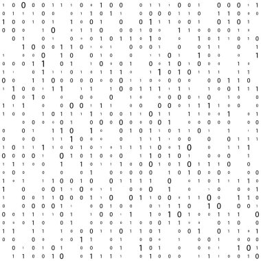 İkili kod dijital teknoloji arka planı. Dijital veri akışı. Matrix. ikili kod