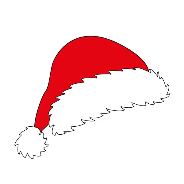 Jultomtens Julhatt Symbol För Nyår Och Jullov — Stockfoto