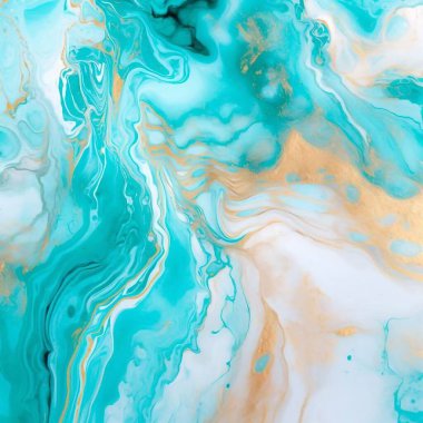 Mermer soyut akrilik zemin. Bir sanat eserinin mermer dokusu. Dalgalanma şablonu. Altın tozu