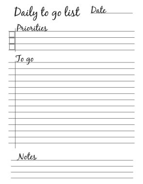 Bugünlük bu kadar. Liste. Zamanlayıcı. Zamanlama, anımsatma, düzenleyici, hedefler, planlar