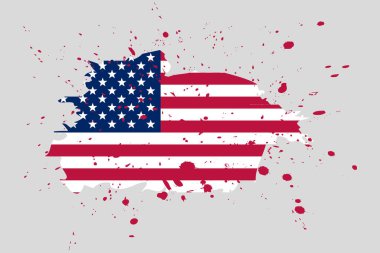 Grunge projeniz için Amerikan Bayrağı Tasarımı