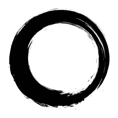 projeniz için siyah yuvarlak boya fırçası dokusu tasarımı