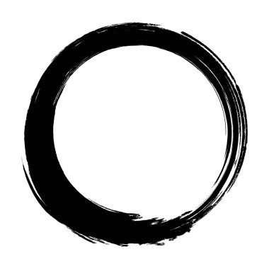 Beyaz arkaplanda grunge çerçevesini çember yap.