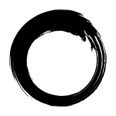 Beyaz arkaplanda grunge çerçevesini çember yap.
