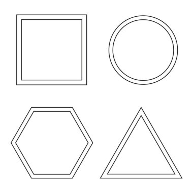 Üçgen siyah çerçeve, tasarım şablonu