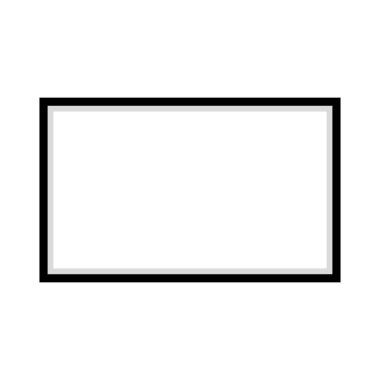 Beyaz arkaplanda gerçekçi çerçeve