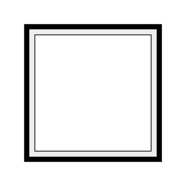 Beyaz arkaplanda gerçekçi çerçeve