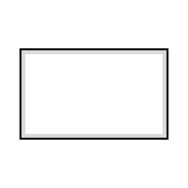 Beyaz arkaplanda gerçekçi çerçeve