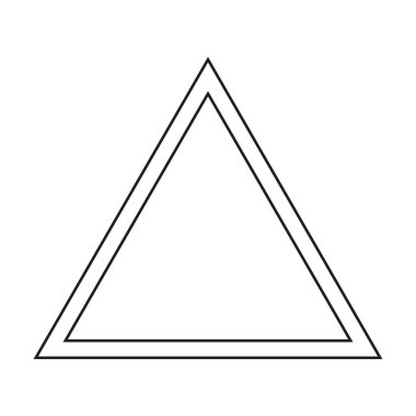 Üçgen siyah çerçeve, tasarım şablonu