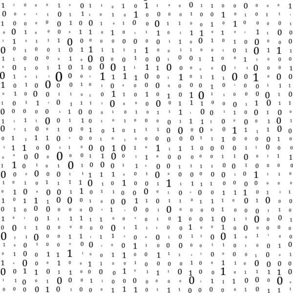 Matris arka planı. Ekranda ikili kod akışı. Şifreleme ve Şifreleme