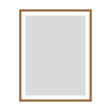 Beyaz arka planda klasik çerçevede. Modern fotoğraf çerçevesi tasarımı. Dekorun için.