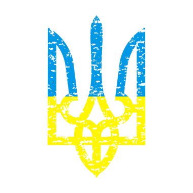 Ukrayna 'nın sarı ve mavi renkli amblemi