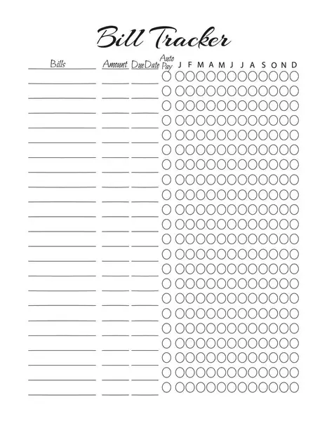 Aylık planlamacı. Fatura izleme şablonu. Not defteri sayfası, düzenleyici