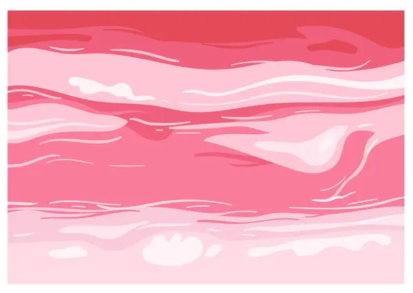 Bacon Struktur Med Lager Rött Kött Och Vitt Fett Makromönster Stockvektor