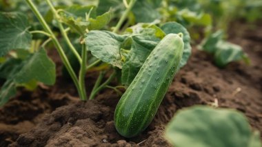 Tarladan taze sebzeler, bir sürü organik yeşil salatalık..