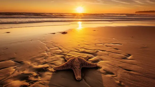 Tropické Pláži Hvězdicemi — Stock fotografie