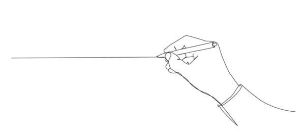 Непрерывный Рисунок Одной Линии Рукоятки Векторная Иллюстрация Линии — стоковый вектор