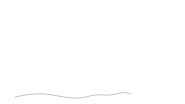 Animated Continuous Single Line Drawing Microphone Mic Stand Line Art — 비디오