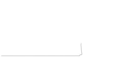 animated continuous single line drawing of female athlete running or sprinting, line art animation