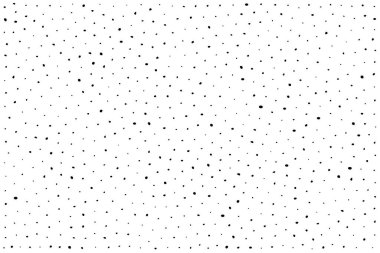randomly dotted background, black patchy dots on white, vector illustration