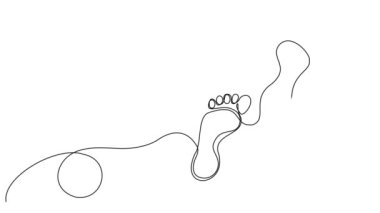 animasyon aralıksız tek bir çizgi çizimi, çizgi sanatı animasyonu