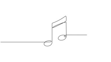 Müzik notaları, müzik çizgileri, sanat animasyonları...