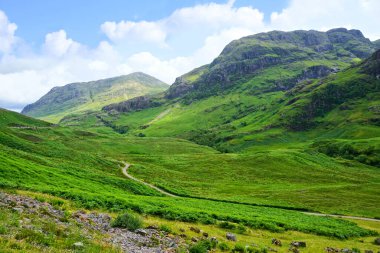 Glen Coe, İskoçya 'nın güzel yemyeşil İskoçya' sı..