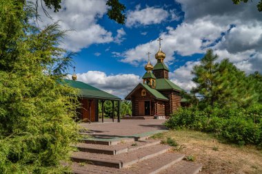 POLAND - 5 Eylül 2022: Odrynki 'deki Aziz Antoni ve Teodozjusz Pieczerski skeci.