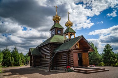 POLAND - 5 Eylül 2022: Odrynki 'deki Aziz Antoni ve Teodozjusz Pieczerski skeci.