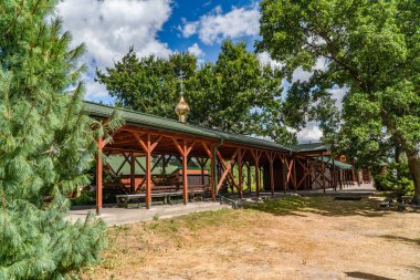 POLAND - 5 Eylül 2022: Odrynki 'deki Aziz Antoni ve Teodozjusz Pieczerski skeci.