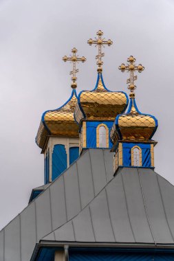 DUBICZE CERKIEWNE, POLAND - 10 Eylül 2022: Dubicze Cerkiewne köyündeki Ortodoks Kilisesi, Kuzey Polonya.