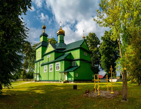 Trzescianka Polsko Září 2022 Ortodoxní Kostel Vesnici Trzescianka Severovýchodní Polsko — Stock fotografie