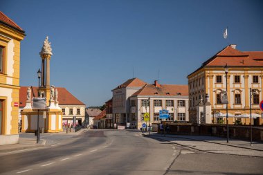 Jaromerice nad Rokytnou CZECH REPUBLIC - Eylül 06.2023 Barok ve Rönesans Şatosu.