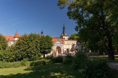 UHERCİS, CZECH Cumhuriyet - 8 Eylül 2023: Rönesans ve Barok Sarayı.