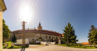 PLUMLOV, CZECH Cumhuriyet - Eylül 09; 2023: Plumlov Barok Sarayı.