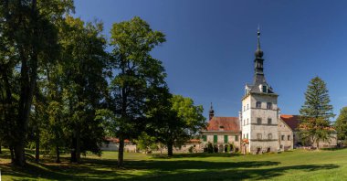 UHERCİS, CZECH Cumhuriyet - 8 Eylül 2023: Rönesans ve Barok Sarayı.