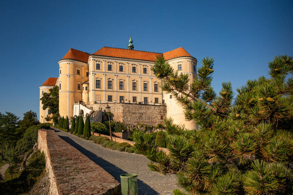 MIKULOV, CZECH REPUBLIC - SEPTEMBER 07;2023: Mikulov Castle, castle in South Moravia.