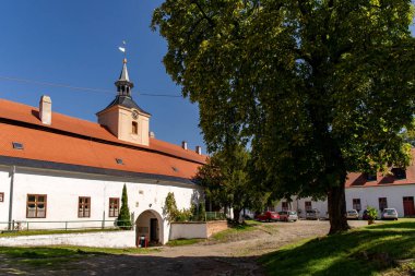 PLUMLOV, CZECH Cumhuriyet - Eylül 09; 2023: Plumlov Barok Sarayı.