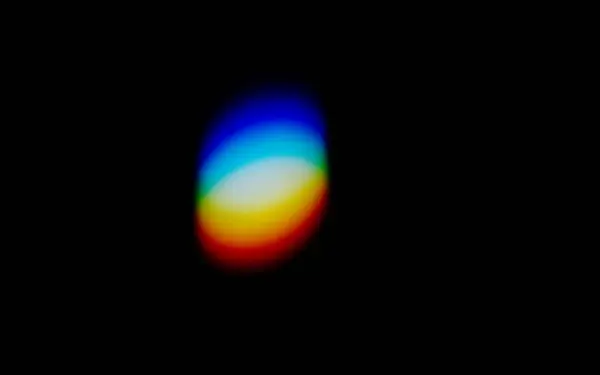 Цветной Солнечный Свет Текстурированной Поверхности Стены Дисперсия Преломление Света Стоковое Изображение