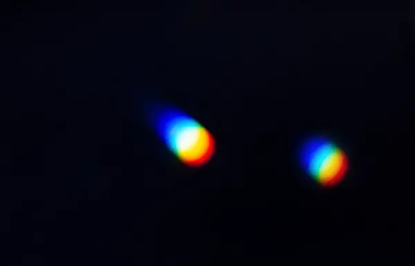 Rainbow Reflective Colorful Sunlight Textured Surface Wall Dispersion Refraction Light Imagem De Stock