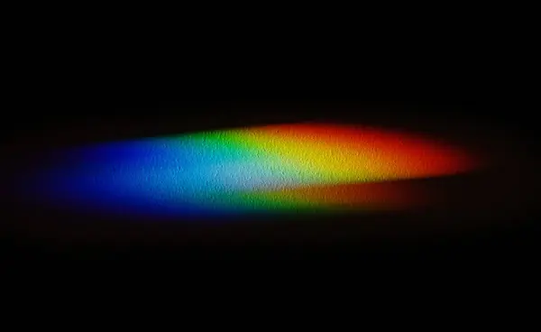 Rainbow Reflective Colorful Sunlight Textured Surface Wall Dispersion Refraction Light 스톡 사진