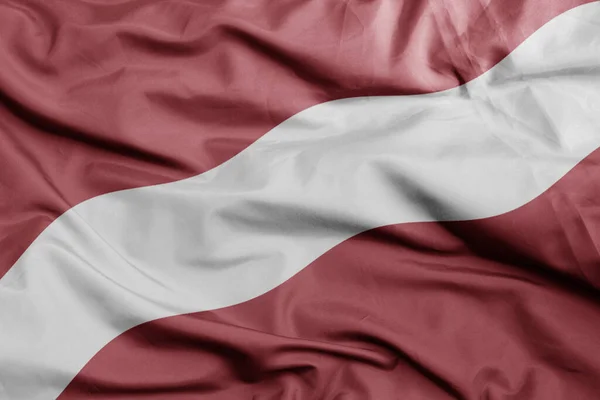 Machanie Kolorowe Flagi Narodowej Latvia Makro Shot Ilustracja — Zdjęcie stockowe