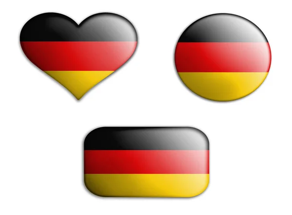 Colorida Bandera Del Arte Nacional Alemania Figuras Fondos Sobre Fondo —  Fotos de Stock