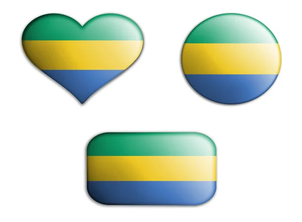 Színes Nemzeti Művészeti Zászló Gabon Figurák Fenék Fehér Alapon Fogalom — Stock Fotó