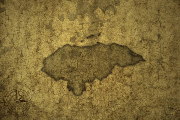 Mappa Honduras Vecchio Sfondo Carta Crack Vintage Illustrazione — Foto Stock