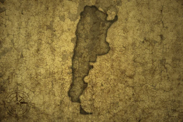 Arjantin Haritası Eski Bir Çatlak Kağıt Arka Planda Illüstrasyon — Stok fotoğraf